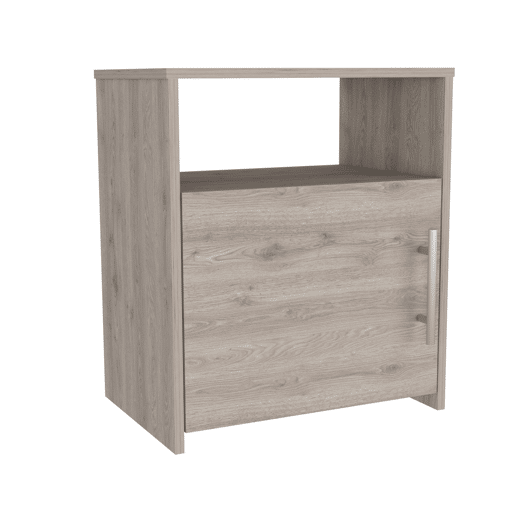 Mesa de cabeceira Bristol, um compartimento com porta, superfície superior