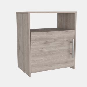 Mesa de cabeceira Bristol, um compartimento com porta, superfície superior
