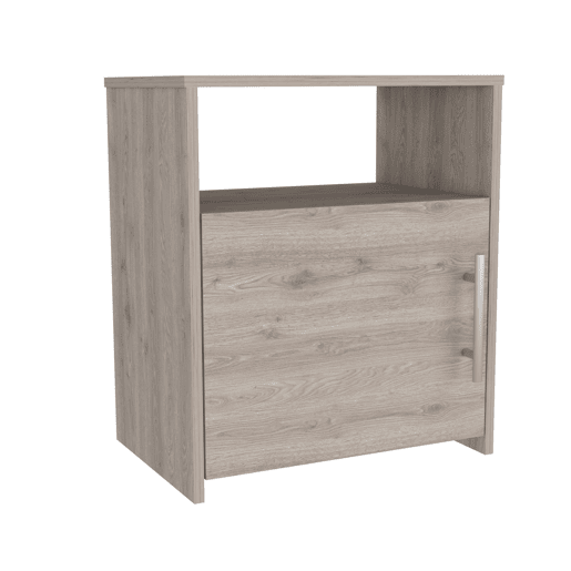 Mesa de cabeceira Bristol, um compartimento com porta, superfície superior