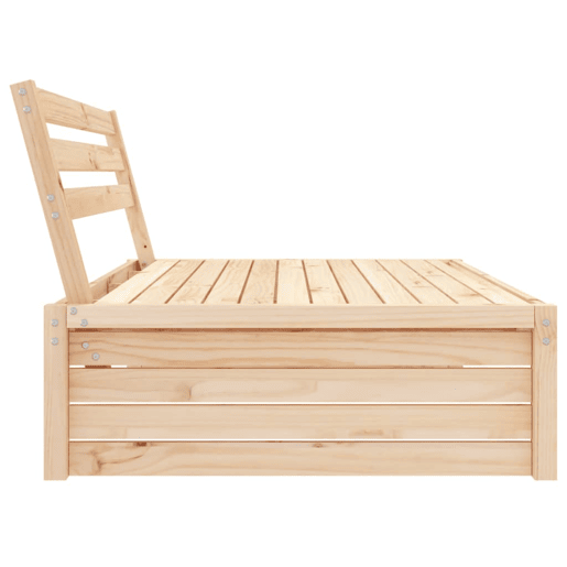vidaXL Sofá de centro para jardim 120x80 cm madeira de pinho maciça vidaXL Sofá de centro para jardim 120x80 cm madeira de pinho maciça