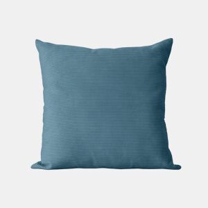 Almofada quadrada em veludo azul - 45x45 cm - DUNE