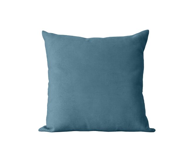 Cojín cuadrado de terciopelo azul - 45x45 cm - dune