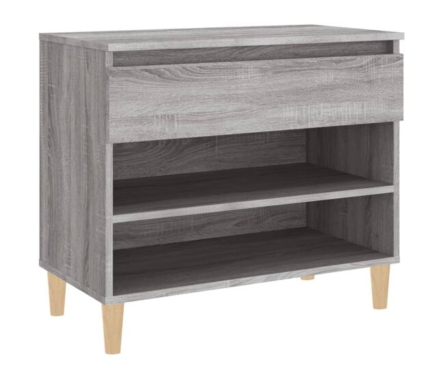 Vidaxl mueble zapatero madera contrachapada gris sonoma 70x36x60 cm