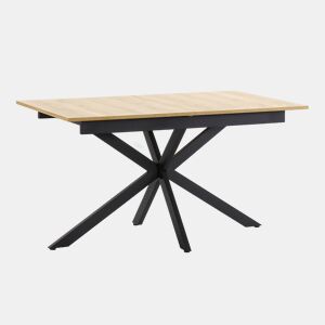 Mesa de jantar extensível Prato cor Carvalho, 140-180 cm
