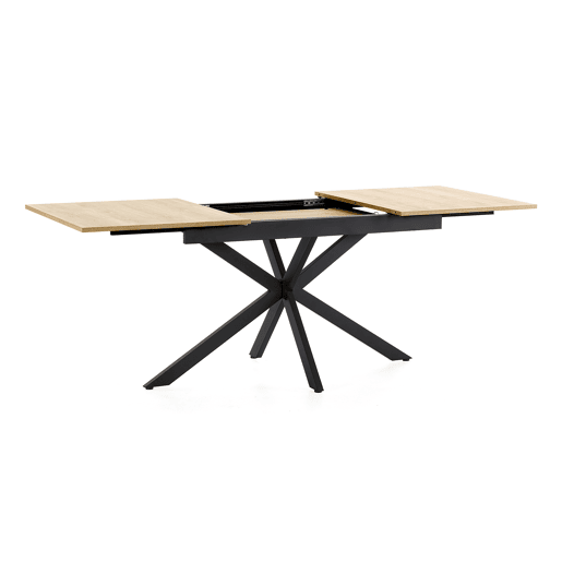 Mesa de jantar extensível Prato cor Carvalho, 140-180 cm