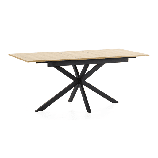Mesa de jantar extensível Prato cor Carvalho, 140-180 cm