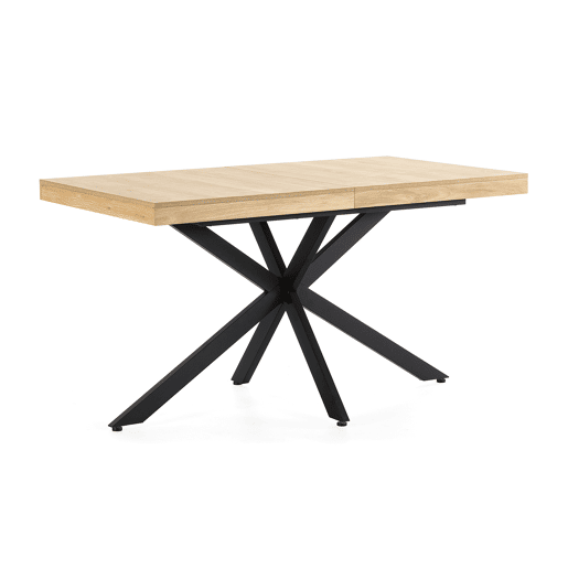 Mesa de jantar extensível Genova cor Carvalho, 140-180 cm