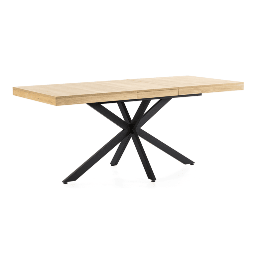 Mesa de jantar extensível Genova cor Carvalho, 140-180 cm