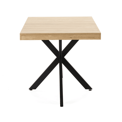 Mesa de jantar extensível Genova cor Carvalho, 140-180 cm
