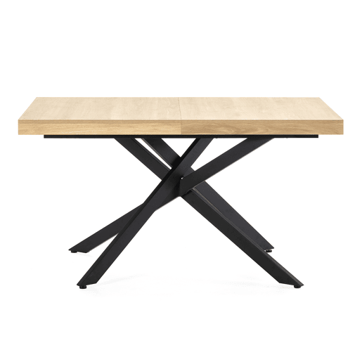 Mesa de jantar extensível Palermo cor Carvalho, 140-180 cm