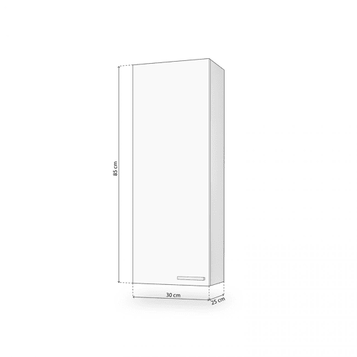 Coluna de casa de banho Porta Inspire 1 Branco brilhante 30 x 85 x 25 cm