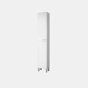 Coluna de casa de banho Inspire 2 portas Branco brilhante 30 x 85 x 25 cm