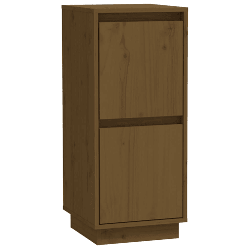 vidaXL Aparadores 2 pcs 31,5x34x75 cm pinho maciço castanho mel