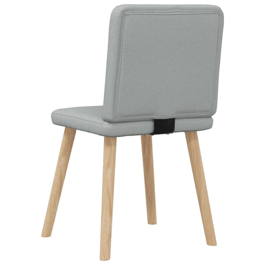 vidaXL Cadeiras de jantar 4 pcs tecido cinzento-claro