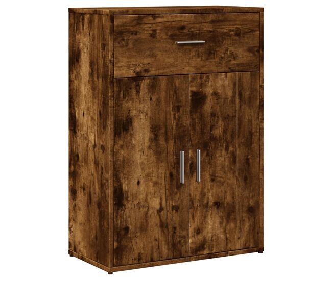 Vidaxl aparador madera de ingeniería roble ahumado 60x30x84 cm