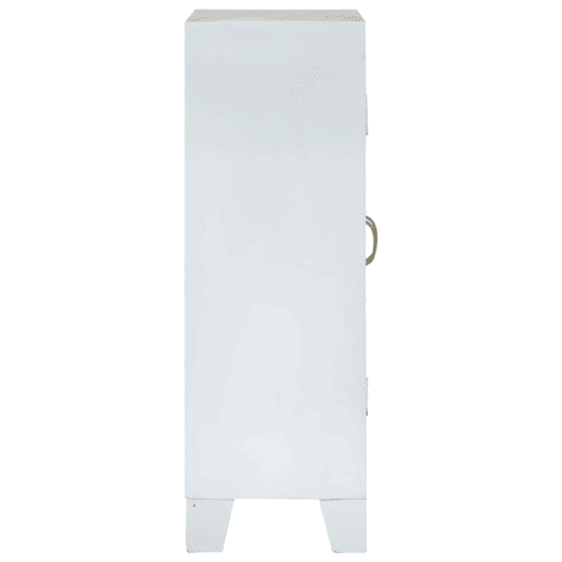 vidaXL Aparador 55x30x90 cm madeira de acácia maciça branco