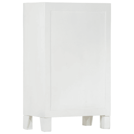 vidaXL Aparador 55x30x90 cm madeira de acácia maciça branco