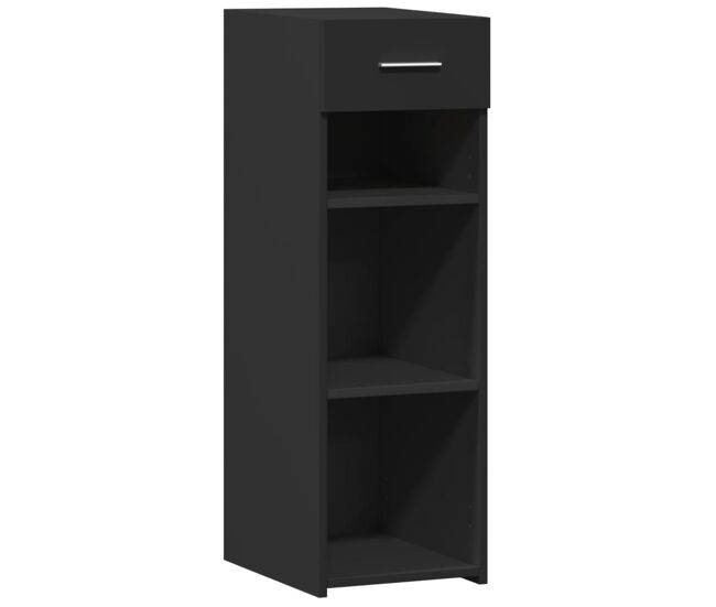 Vidaxl aparador de madera de ingeniería negro 40x42,5x93 cm