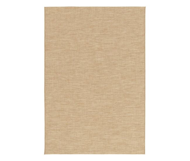 Alfombra interior/exterior efecto yute color natural - 170x120x1 cm