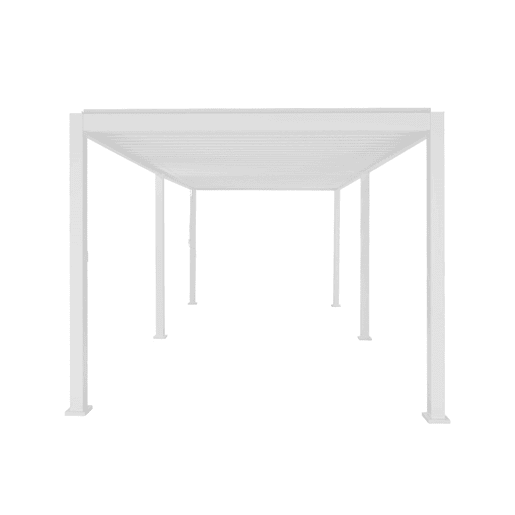 Pérgola bioclimática 3x6m com lâminas ajustáveis , Triomphe 3x6m, Branco, 600x300x250 cm
