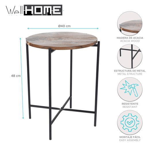 Bem, mesa lateral para casa