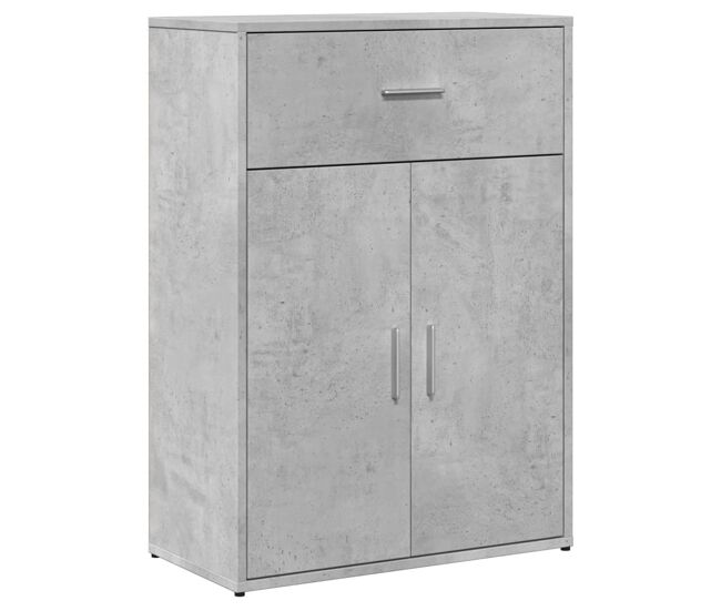 Vidaxl aparador madera de ingeniería gris hormigón 60x30x84 cm