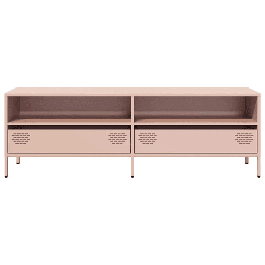 Móvel de TV - Modulo de TV - Armário de TV 135x39x43,5 cm aço laminado a frio rosa