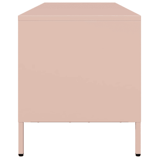 Móvel de TV - Modulo de TV - Armário de TV 135x39x43,5 cm aço laminado a frio rosa