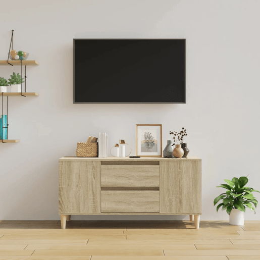 Móvel p TV, Armário de TV 102x44,5x50 cm derivados de madeira carvalho sonoma