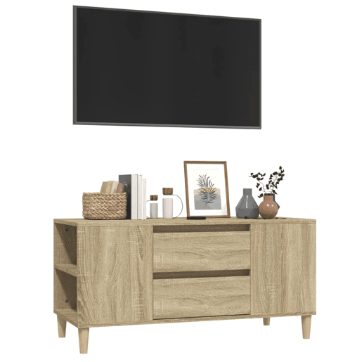 Móvel p TV, Armário de TV 102x44,5x50 cm derivados de madeira carvalho sonoma