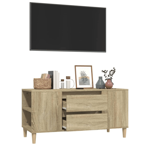 Móvel p TV, Armário de TV 102x44,5x50 cm derivados de madeira carvalho sonoma