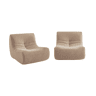Sofá modular em tecido efeito alpaca de 2 lugares, Sokol alpaca, Beige, 105x91x72 cm