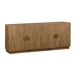 Aparador exótico de 4 puertas efecto madera de mango, 180cm 180 Aparador exótico de 4 puertas efecto madera de mango, 180cm 180 Madera