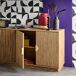 Aparador exótico de 4 puertas efecto madera de mango, 180cm 180 Aparador exótico de 4 puertas efecto madera de mango, 180cm 180 Madera
