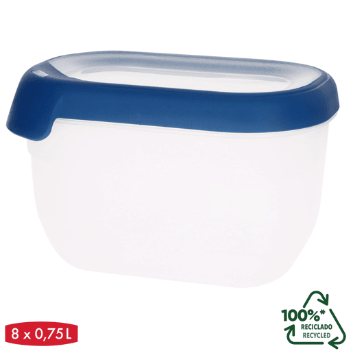 Curver Pack 8 recipientes herméticos (0,75L)