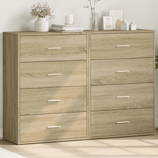 vidaXL Aparadores 2 pcs 60x31x84 cm derivados madeira carvalho sonoma