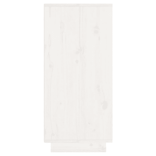 vidaXL Aparador 60x34x75 cm madeira de pinho maciça branco