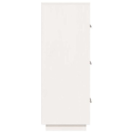 vidaXL Aparador alto 67x40x108,5 cm pinho maciço branco