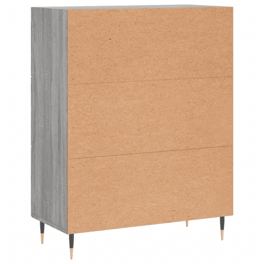 vidaXL Aparador 69,5x34x90 cm derivados de madeira cinzento sonoma