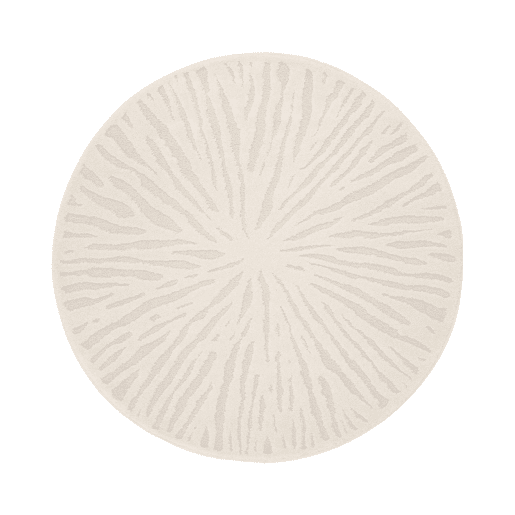 Tapete interior redondo, creme, Helen, Creme, 160x160x1.4 cm