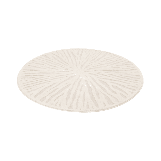 Tapete interior redondo, creme, Helen, Creme, 160x160x1.4 cm