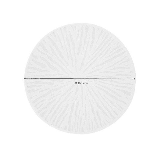 Tapete interior redondo, creme, Helen, Creme, 160x160x1.4 cm