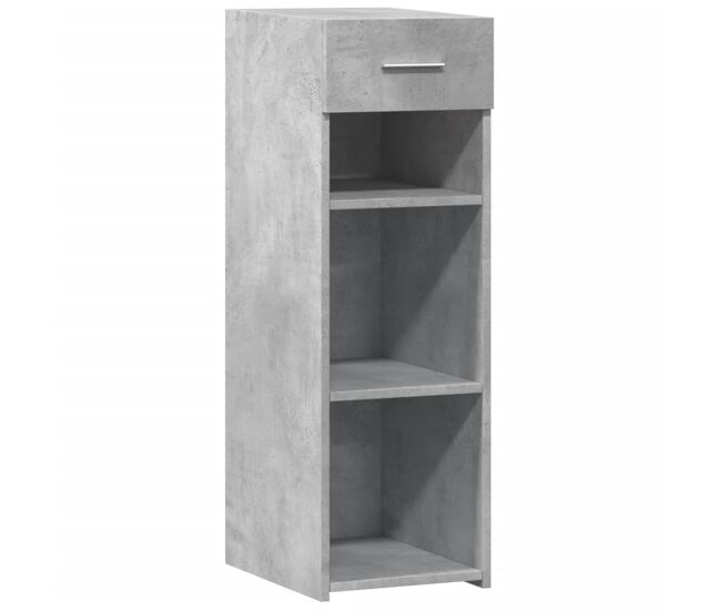 Vidaxl aparador de madera de ingeniería gris hormigón 30x42,5x93 cm