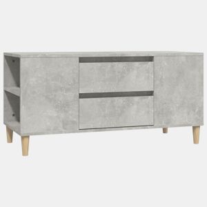 Móvel p TV, Armário de TV 102x44,5x50 cm derivados madeira cinzento cimento