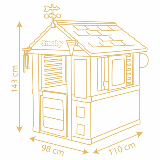 Casa Infantil de Brincar Smoby 4 Seasons 102,7 x 121,8 x 143,4 cm