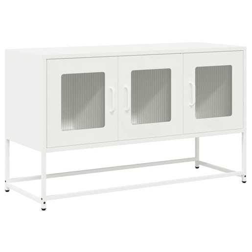 Móvel de TV - Modulo de TV - Armário de TV 100,5x39x60,5 cm aço laminado a frio branco