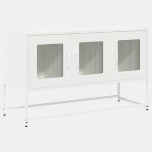 Móvel de TV - Modulo de TV - Armário de TV 100,5x39x60,5 cm aço laminado a frio branco