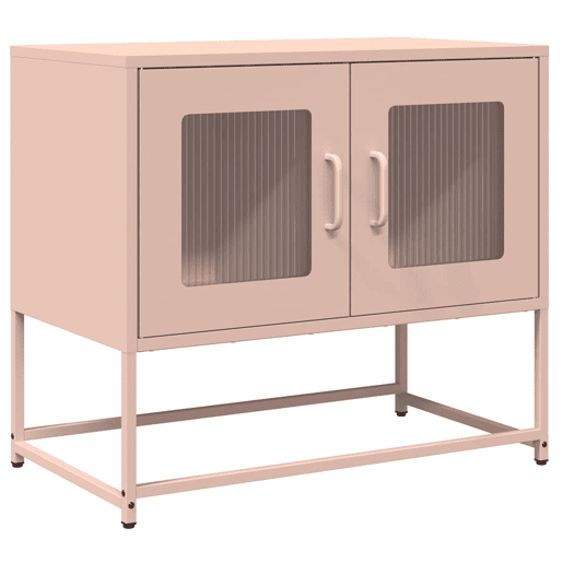 Móvel de TV - Modulo de TV - Armário de TV 68x39x60,5 cm aço laminado a frio rosa