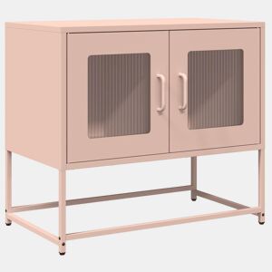 Móvel de TV - Modulo de TV - Armário de TV 68x39x60,5 cm aço laminado a frio rosa