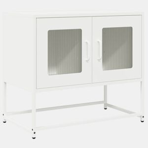 Móvel de TV - Modulo de TV - Armário de TV 68x39x60,5 cm aço laminado a frio branco